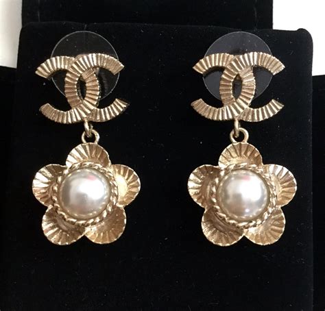 classic chanel earrings|vintage chanel earrings for women.